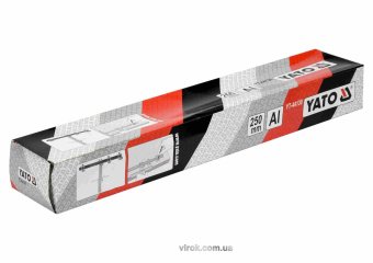 YATO Шаблон для розмітки отворів Т-подібний YATO : 250 мм, з метричною і дюймовою шкалами + чохол  |