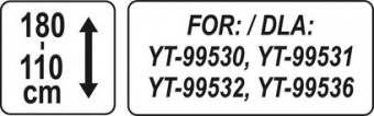 YATO Штатив 3-ножний для обігрівачів YATO -99530- 99536; h= 110-180 см  | YT-99570