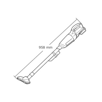 Акумуляторний пилосос Makita CL106FDWA (10.8 В, 2 А*год, 0.6 л)