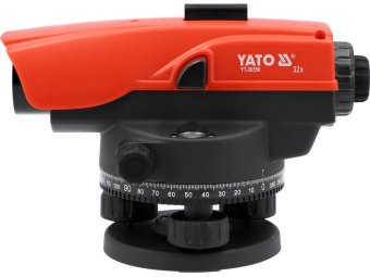 Нівелір опт авто-налаш. з штатив і рейк YATO об'єкт Ø= 38мм, крат- 32Х радіус- 1-55 м, точн- 1мм/30м