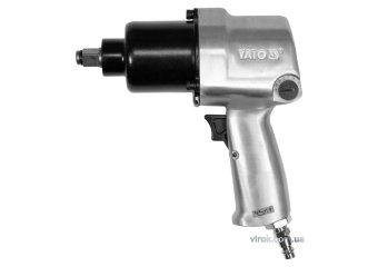 YATO Гайковерт ударний пневматичний YATO : квадрат 1/2", F= 1000 Nm, роб. тиск- 6.3 Bar при 120 л/хв