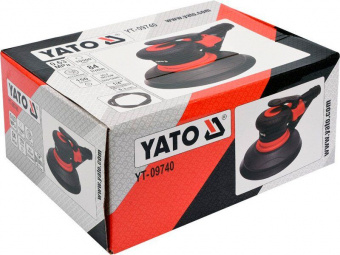 YATO Шліфмашина пневматична YATO ексцентрикова для шлангу Ø=1/4", 10500 об/хв. Ø=150 мм, 0,63 MPa  |