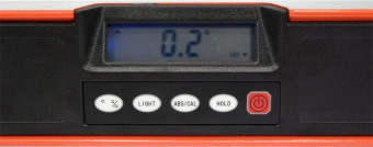 YATO Рівень електронний YATO: L= 610мм. 2 капсули, лазерний промінь, дисплей (3mm/10m), алюмінієвий 