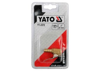 YATO Наконечник до ніпеля колеса зі з'єднанням до шлангу YATO : Ø=8 мм  | YT-2372