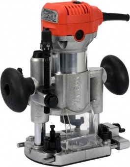 YATO Фрезер ручний по крайці ламінатів мережевий YATO: 710 Вт, цанга Ø= 6, 8мм, хід- 20мм, нахил- 45