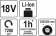 YATO Газонокосарка акумуляторна YATO Li-Ion 18 В, обрізний діап. Ø=25/30 см,( БЕЗ АКУМУЛЯТОРА)  | YT