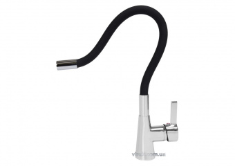 FALA Змішувач води "FLEXIBLE" для раковини з гнучкою чорною лійкою  | 75705