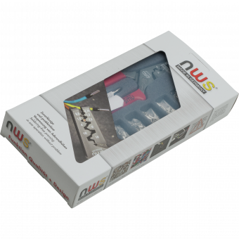 NWS  Кліщі для обтискання проводів : Ø=0,75-16 мм, з муфтами та індикатром в футлярі | 143-BS