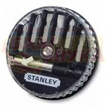 STANLEY 1-68-738 Биты в наборе 7 ед. (S 4.5мм, 5.5мм, 6.5мм - Pz 0, 1, 2 + держатель) на блистере