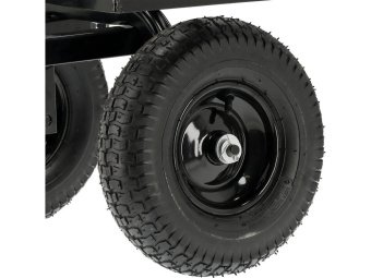 Візок присадибний з відкидн борт і чохлом на 4 колес YATO з повор дишлом, 130х59х25см, навант- 450кг