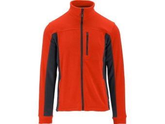 Кофта флісова утеплена робоча з поліестеру YATO розмір S, червоно-чорна, 3 кишені [10]