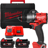 MILWAUKEE Аккумуляторная дрель-шуруповерт, крут. мом. 158 Нм, M18 FDD3-502X 4933479863 | 4933479863