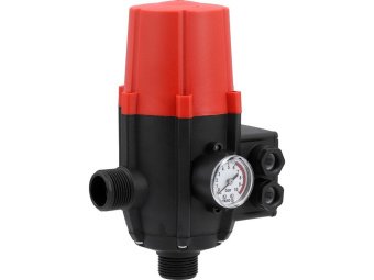 Реле тиску рідин YATO від ел. мережі 230В. макс. струм- 10А, макс./ стартовий тиск- 10/1,5 Bar, [12]