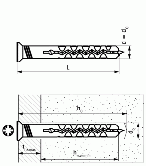 Walraven WNP NA Дюбель 8х100 + винт