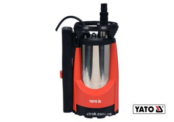YATO Насос для брудної води мережевий YATO: 750 Вт, 11000 л/год, макс.висота- 8.5м, макс.глибина- 7 