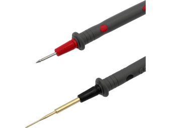 Наконечники щупів для мультиметрів YATO l= 45 мм, Ø= 2/ 0,4 мм, глиб. отвору- 18 мм з міді, 6 шт