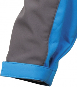 YATO Куртка робоча SOFTSHELL з прикріп капюшоном YATO розм XXXL, синьо-сіра, 3 кише, 96% поліес і 4%