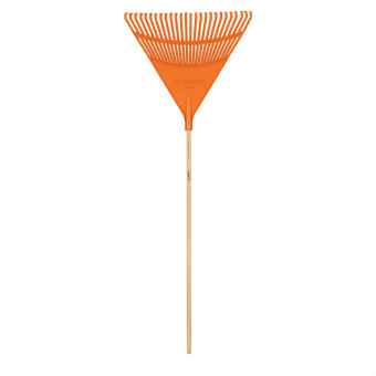 TRUPER EP-26R Граблі віялові, Пластик, жорсткі, прямі, посилені 26 зубів 610х1220х24мм