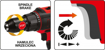 YATO Дриль-шуруповерт мережевий YATO: 300 Вт, 40 Нм, 1450 об/хв, патрон Ø≤13 мм, кабель- 4 м  | YT-8