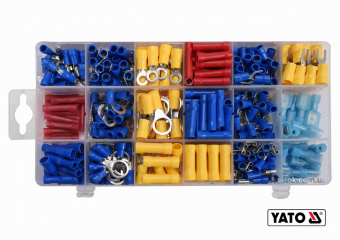 YATO Набір електричних роз'ємів з ізоляцією YATO : 360 шт, в футлярі  | YT-06890