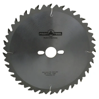 Диск пильный универсальный 250х3.2х2.2х30 мм, Z=24, форма зуба LWZ (ATB), продольный рез PROFITOOL