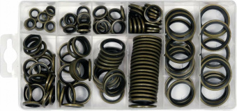 YATO Шайби сталево-гумові YATO: Ø= 6- 24 мм, 150 шт  | YT-068582