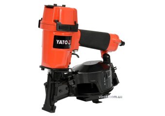 YATO Пістолет цвяхозабивний, пневматичний, барабанний YATO для цвяхів t= 3.05 мм, h= 22-45 мм, 7 Bar