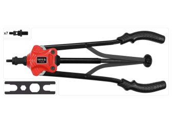 YATO Заклепочник дворучний YATO для нітогайок М3; М4; М5; М6; М8; М10; М12; l=420 мм в футлярі  | YT