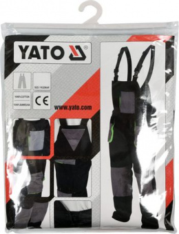 YATO Напівкомбінезон робочий YATO, розмір XL, 100% - бавовна  | YT-80174