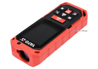 YATO Дальномір лазерний YATO, 10 режимів,з діапазоном 0.2- 40 м, похибка ±2 мм, 20 вимірів в памяті 