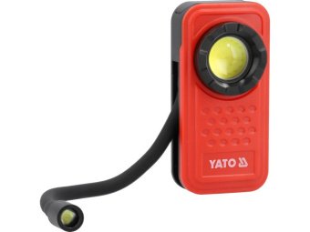 Ліхтар діодний з гнучкою лампою 3 в 1 акумул. YATO Li-Po 3.7 В, 800 мАГод, 600 Lm, 4 режими [24]