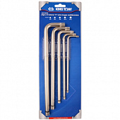 KING TONY Набор Г-образных SPLINE, M5-M12, блистер, 5 предметов | 20515PR01