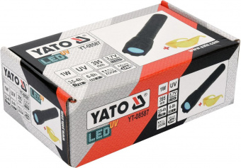YATO Ліхтар ультрафіолетовий з окулярами, для виявлення протікання рідини, перевірки банкнот YATO : 
