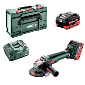 Акумуляторна безщіткова болгарка Metabo WB 18 LT BL 11-125 Quick (2х18 В, 8 А*год, 125 мм) (61305481