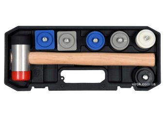 YATO Молоток бляхарський YATO: з круглими Ø=42.5 мм і квадратними 43х43 мм насадками, L= 320 мм, 8 ш