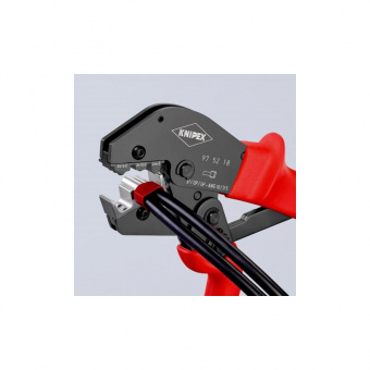 KNIPEX Пресс-клещи для опрессвки кабельных наконечников (0.25-6.0 мм²), L-250 мм | 97 52 18