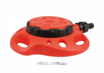 YATO Зрошувач обертовий 8-режимний YATO на підставці, до шлангу 1/2", ABS-пластик  | YT-8991