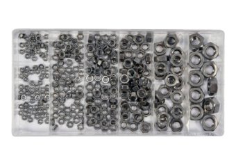 YATO Гайки М3- М10 YATO : нержавіючі, пластикова коробка; наб. 300 шт.  | YT-06773