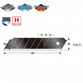 TAJIMA Сегментные лезвия 25 мм DORA Razar Black Blades, 10 шт CB65RB