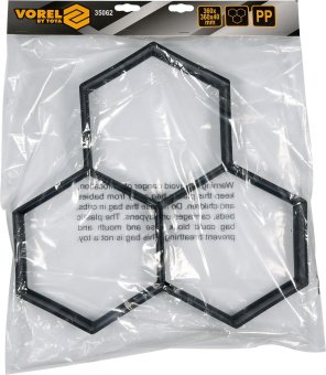 VOREL Форми для виготовлення бруківки : 360 х 360 x 40 мм, з поліпропілену  | 35062