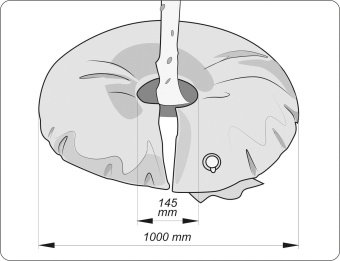 FLO Мішок для крапельного зрошування : 75 л, Ø145/1000 мм, з ПВХ  | 89722