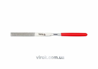 YATO Надфіль алмазний YATO плоский, l= 160/50 мм, b= 4 мм  | YT-6147