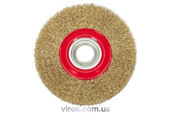 VOREL Щітка - крацовка ПЛОСКА латунна. сталь Ø-125мм  | 06978