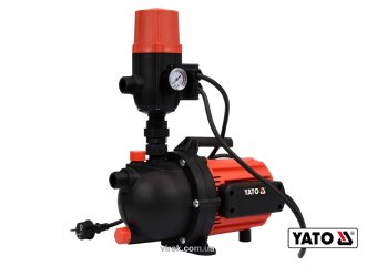YATO Насос для води поверхневий мережевий YATO: 600Вт, 3100 л/год, макс.висота-35 м, макс.глибина-9 