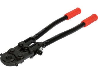 YATO Прес-кліщі для труб PEX-AL.-PEX і PERT YATO; l= 42 см, розвід губ- 25 мм. з насадк U-тип 16/20/