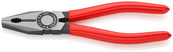 KNIPEX Плоскогубцы комбинированные 180мм 03 01 180 SB | 03 01 180 SB