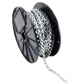 Цепь "Сантехническая" 1,9 серебряная, бухта 25 мп