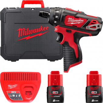 MILWAUKEE Дриль-шурупокрут акумуляторний , M12 BD-202C, 30Нм  | 4933441900