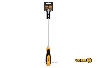 VOREL Викрутка хрестова ударна з 6-гранним стержнем : PH2 х 250 мм, HRC 38-46, Cr-V  | 62175