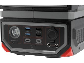 Портативна станція YATO 504 ВтГод, вихід 600/1200Вт, порти: 230V AC, різні USB